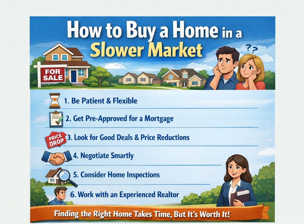 How to buy a home in a slower real estate market – simple tips for buyers in Camarillo neighborhoods.
